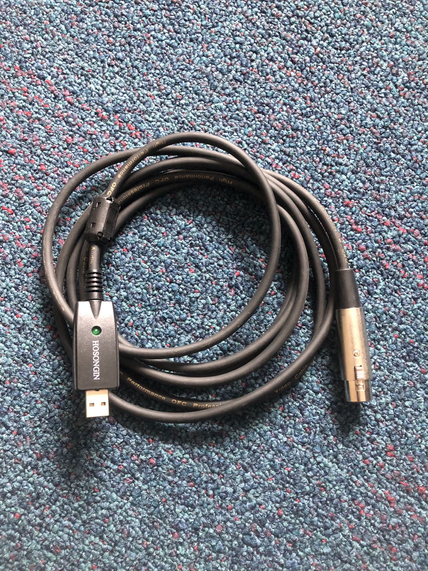USB to XLR cable for gaming, podcasting, etc (allows You to connect any microphone onto your computer)