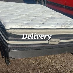 Queen Memory Foam Hybrid Mattress And Box Springs With Metal Frame 