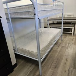 Free Deliver  New Bunk Bed With Mattress  $549 << Brand New 