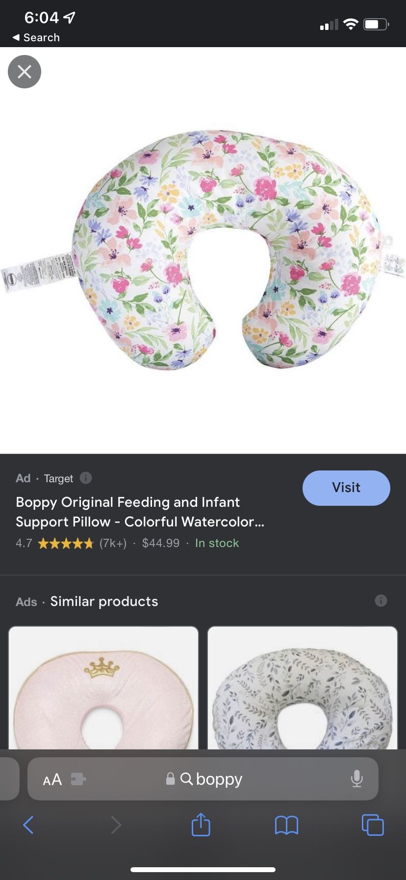 Floral Boppy