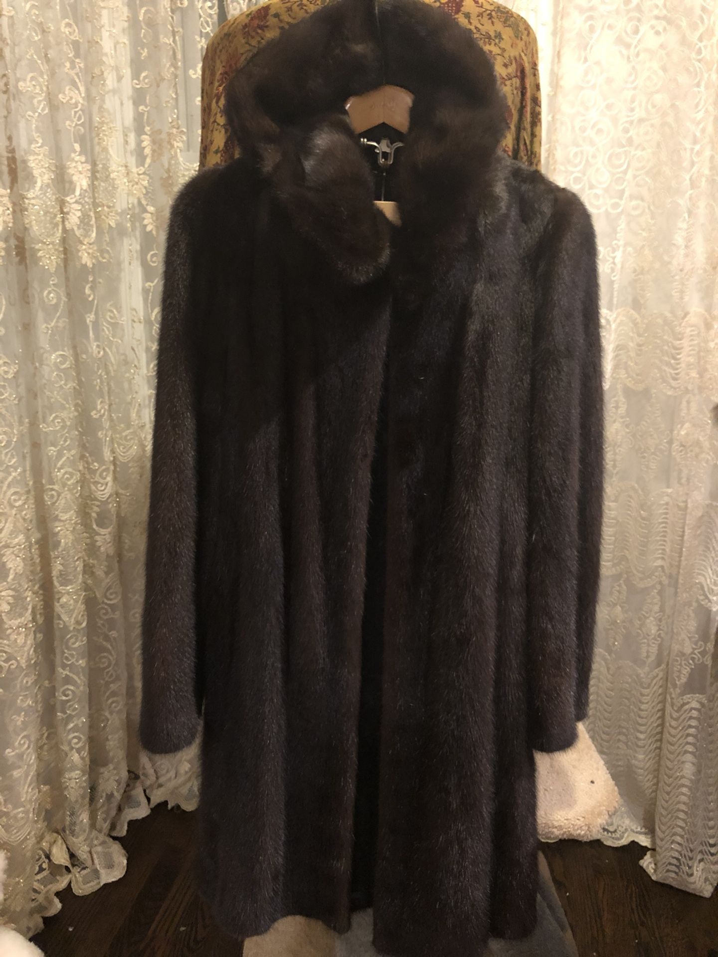 Mink coat belka from Russia. Size M/L.