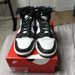 Nike Dunk High “Panda” Black/White Size 12 men’s –Worn Maybe 5x’s