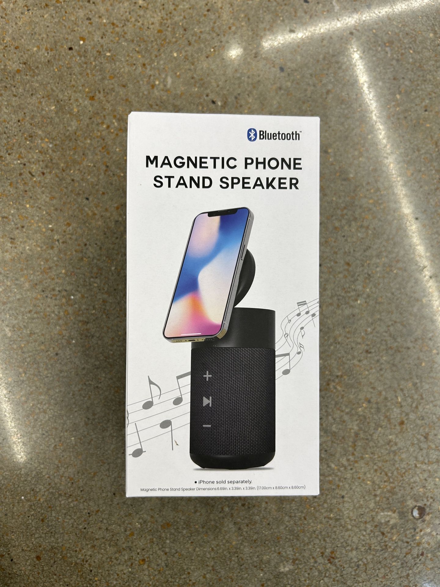 NWT Bluetooth Magnetic Phone Stand Speaker - Black
