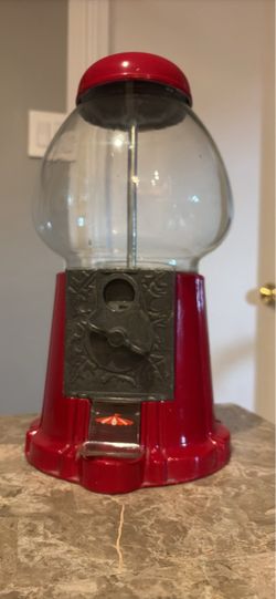 Vintage Red Gumball Machine