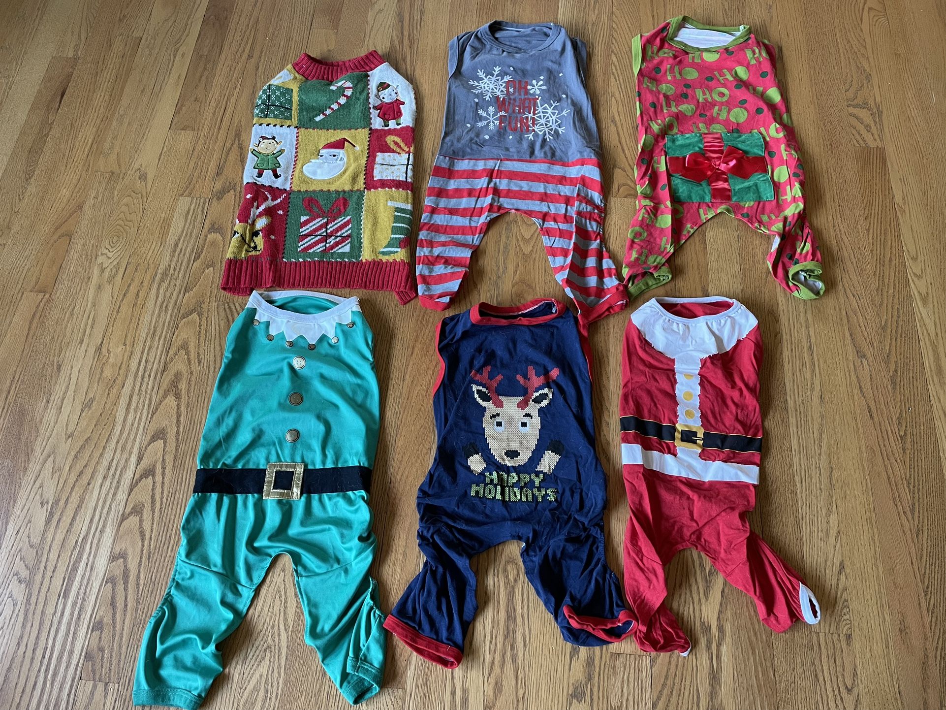Dog Holiday Pajamas / Sweater - Size Medium