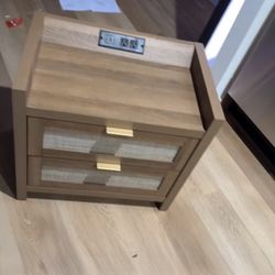 Side Table With Outlets