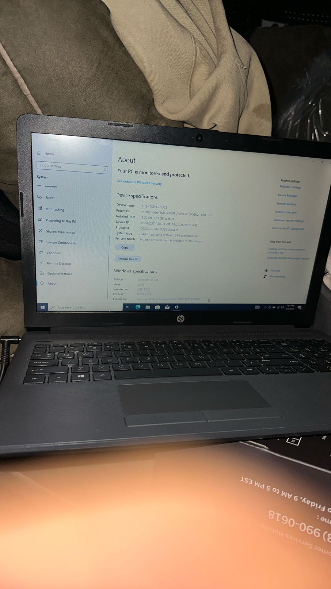 HP 250 G7 Laptop