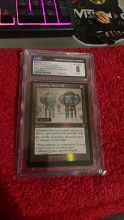 Serialized mtg card - mint 8 error - 1400