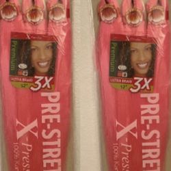 Hot Pink X-Pression 52” Braiding hair