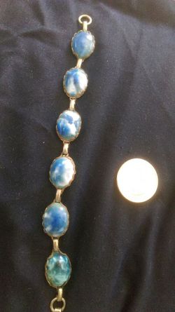 Vintage blue stone bracelet