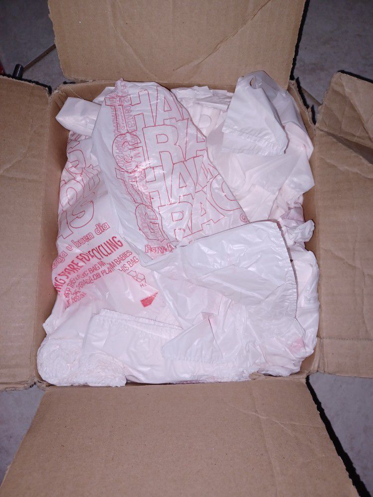 NEW Box Of Plastic Shopping Bags