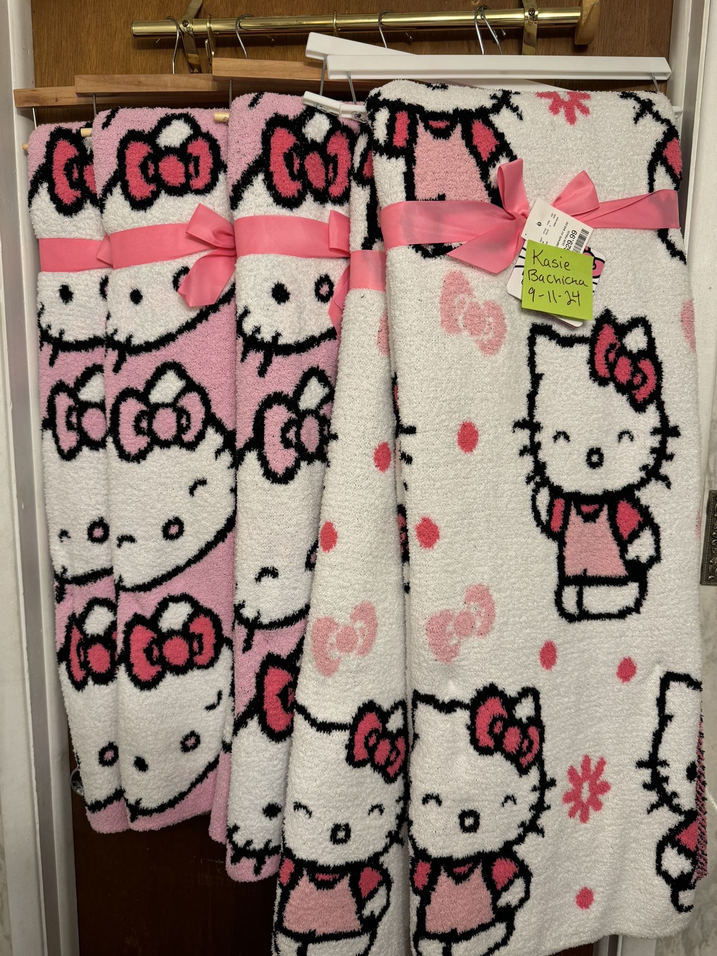 Hello Kitty Blankets 50.00/ 65.00 Each 