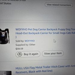 Dog Backpack