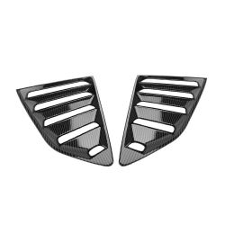 Brand New 2PCS Camaro 2016-2024 Carbon Fiber Look Side Window Scoop Quarter Louver Cover