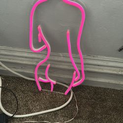 Woman Silhouette Neon Light 