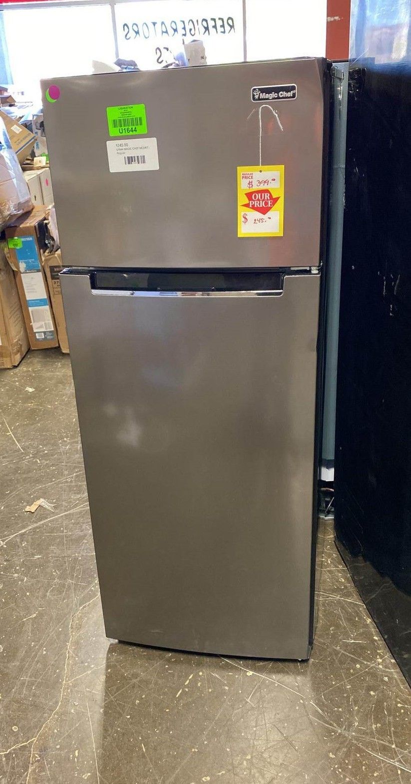 MAGIC CHEF MCDR740STE 7.4 cu. ft. 2-Door Mini Fridge