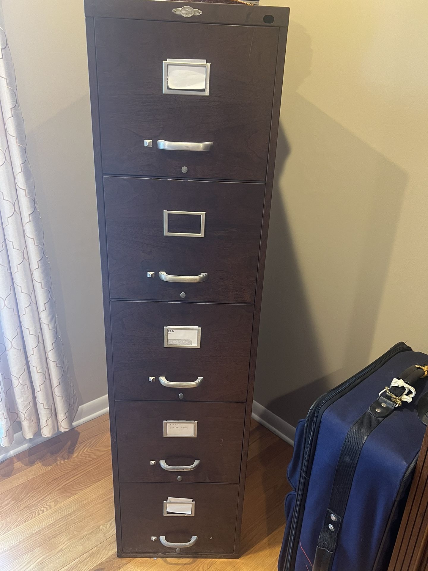 Free. - Five Drawer Metal File Cabinet.   