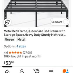 Queen Metal Bed Frame