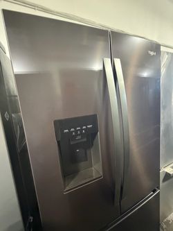 Whirlpool French Door Refrigerator Black Stainless
