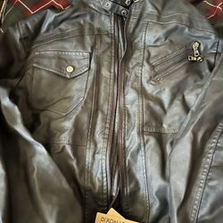 Dixon Leather Jacket With Hood 