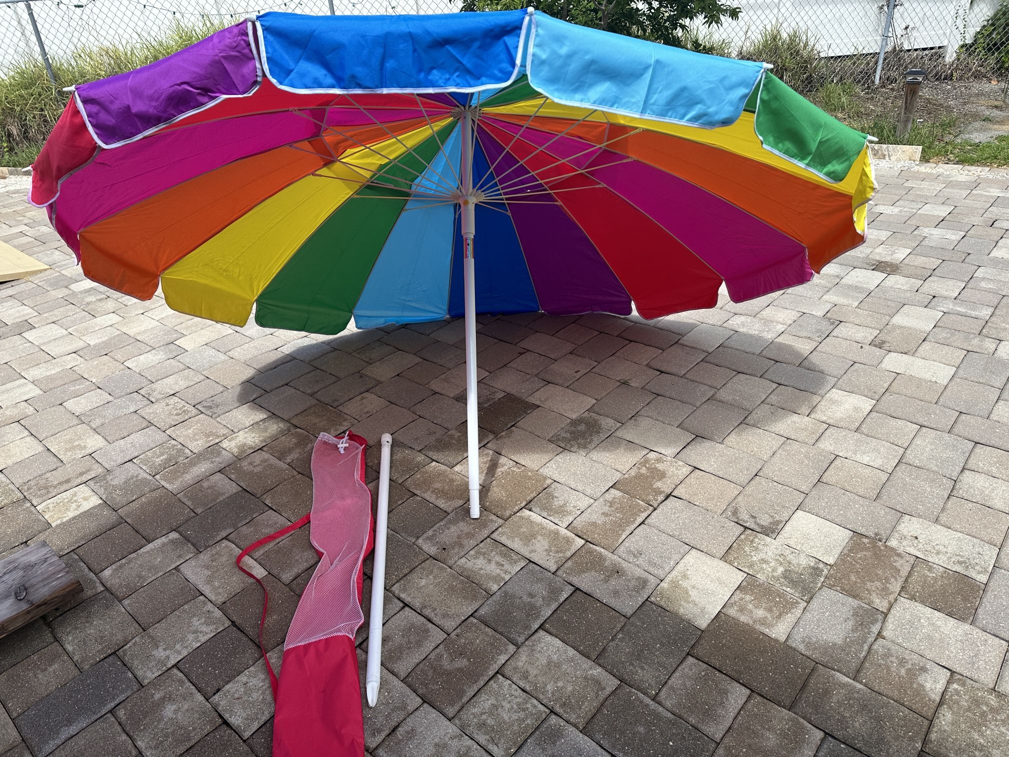 Rainbow Beach Umbrella With Tilt
