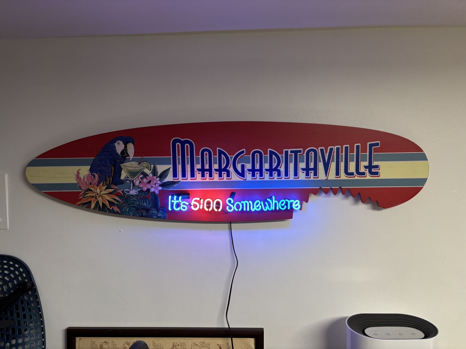 Margaritaville Neon Surfboard