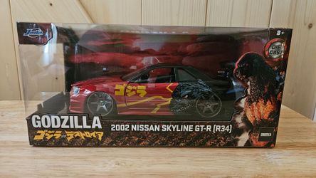 Jada 1:24 2002 Nissan Skyline GT-R R34 Godzilla