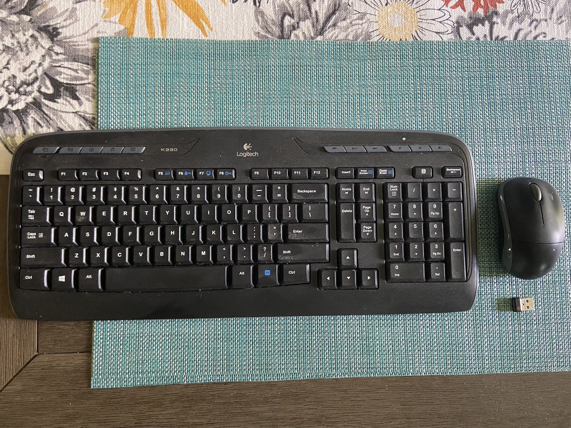 Logitech K330 Wireless Keyboard + Mouse Combo 