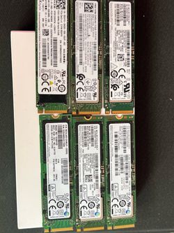 Lot of 6 Samsung M.2 NVMe 512GB SSDs