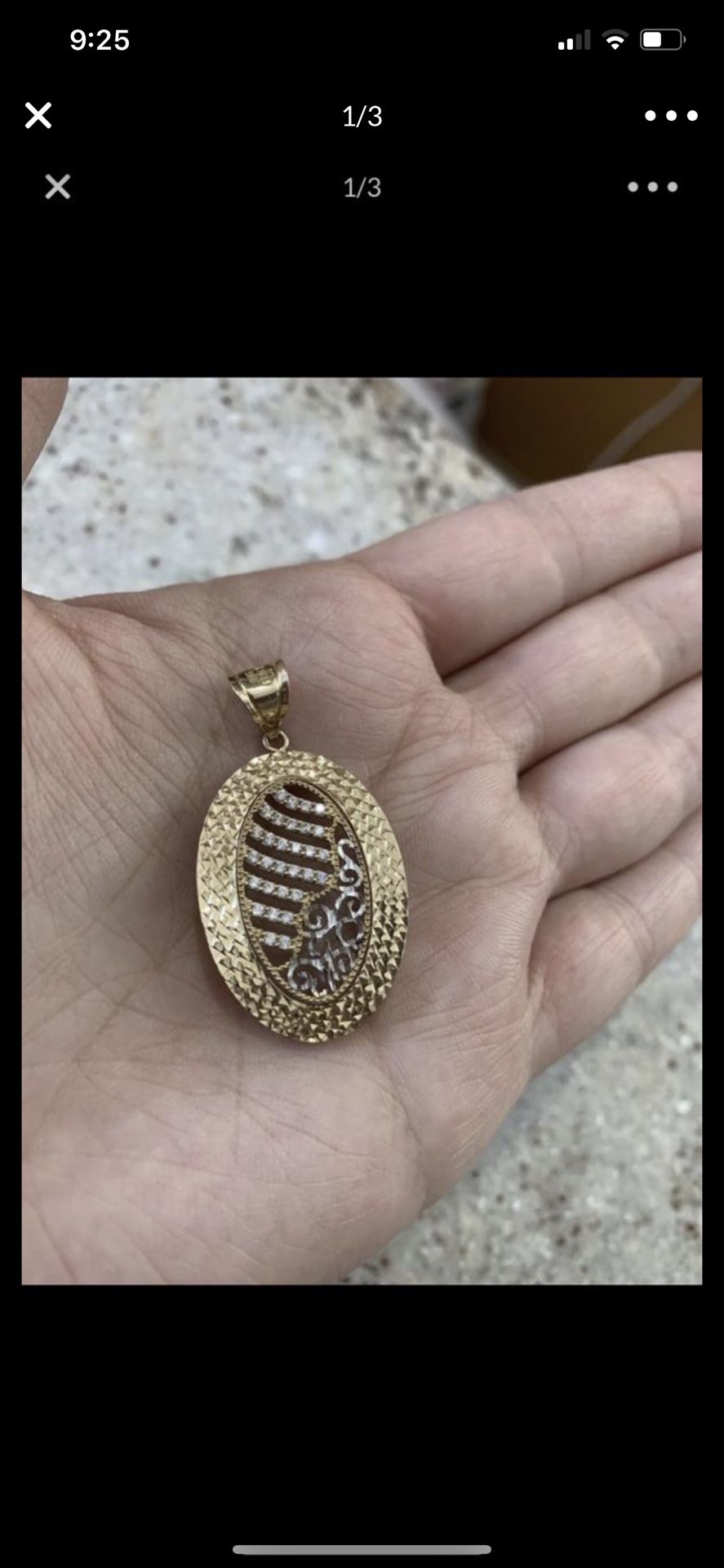 14 k real gold pendants
