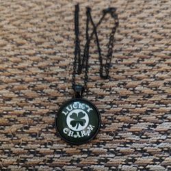LUCKY CHARM NECKLACE. 18 IN. CHAIN. NEW. PICKUP ONLY