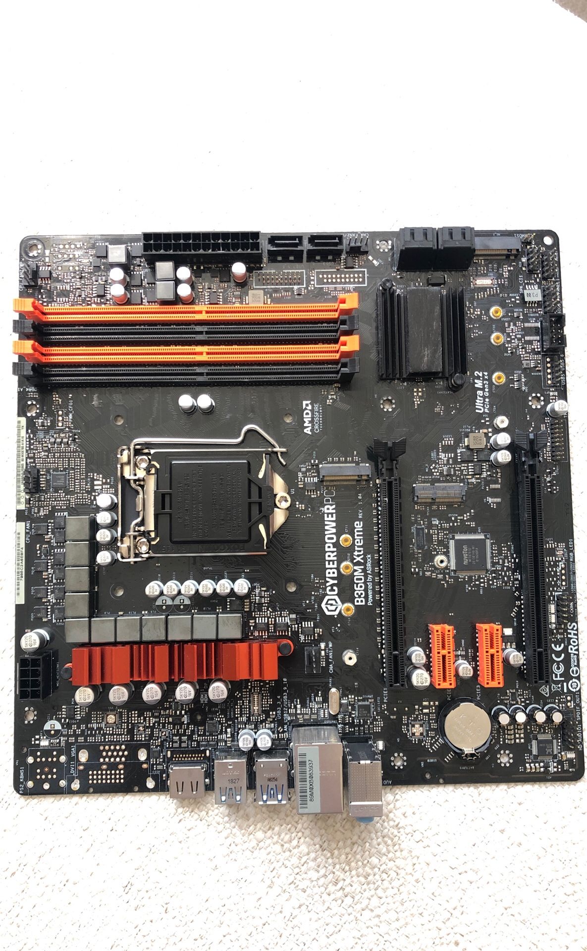 Asrock/Cyberpower B360m Xtreme motherboard