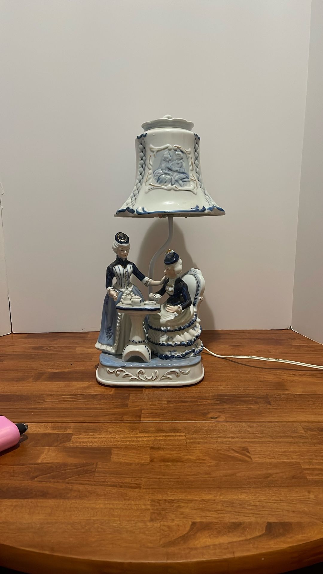 Vintage Victorian Glass Lamp