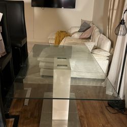 Modern Glass dinning Table 