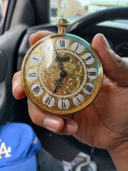 Ernest Borel rare large 8 day pocket watch/alarm clock
