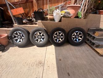 Toyota 17”  Wheels with Dunlop A/T Tires – 4