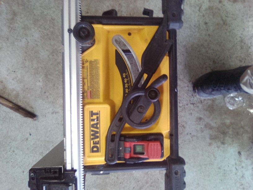 15-Volt Portable DeWalt Table Saw.