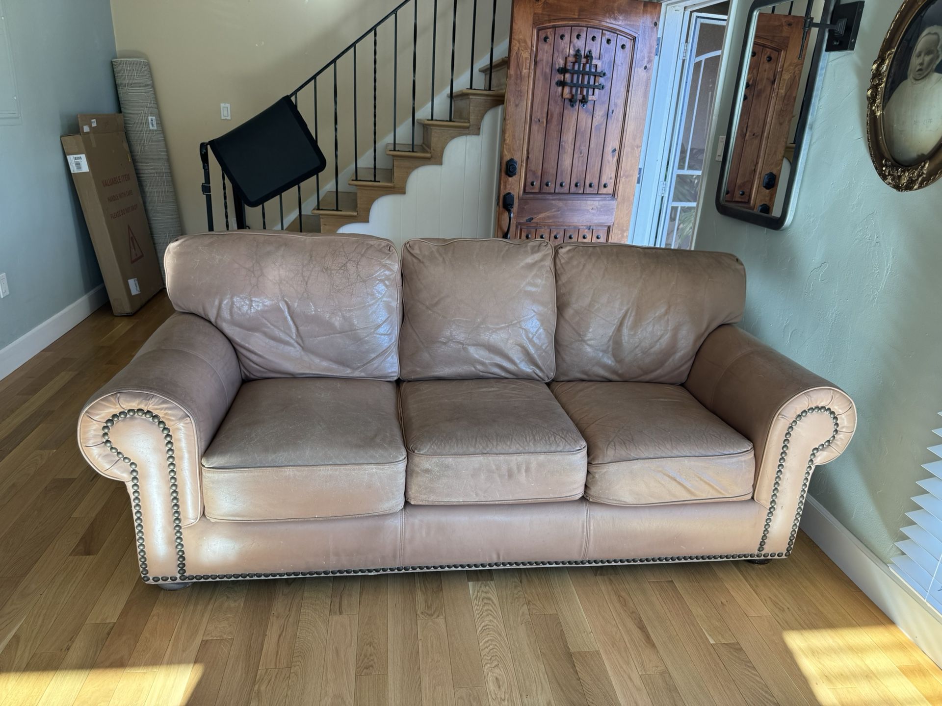 Leather couch