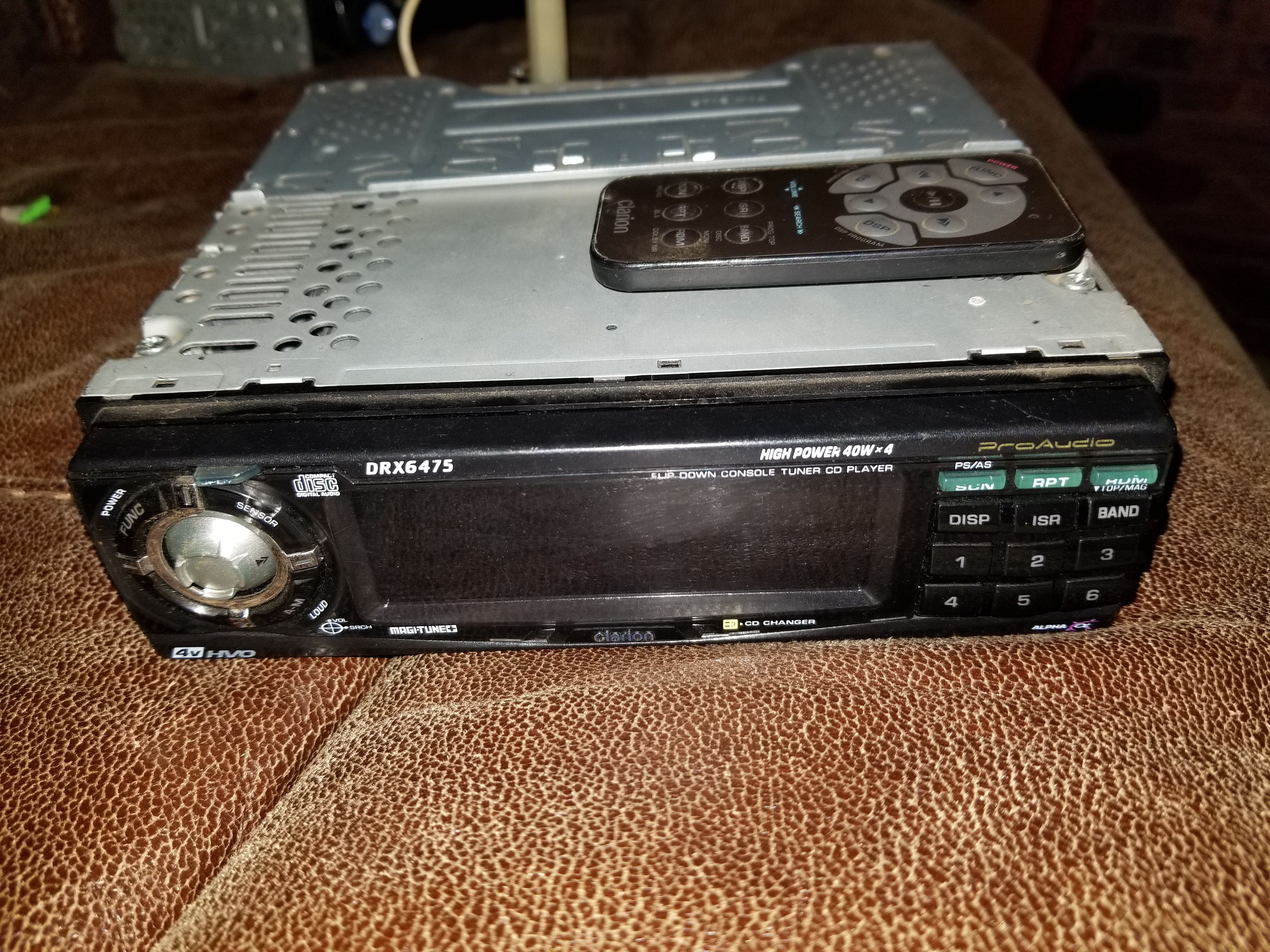 Clarion pro audio CD player w/ remote