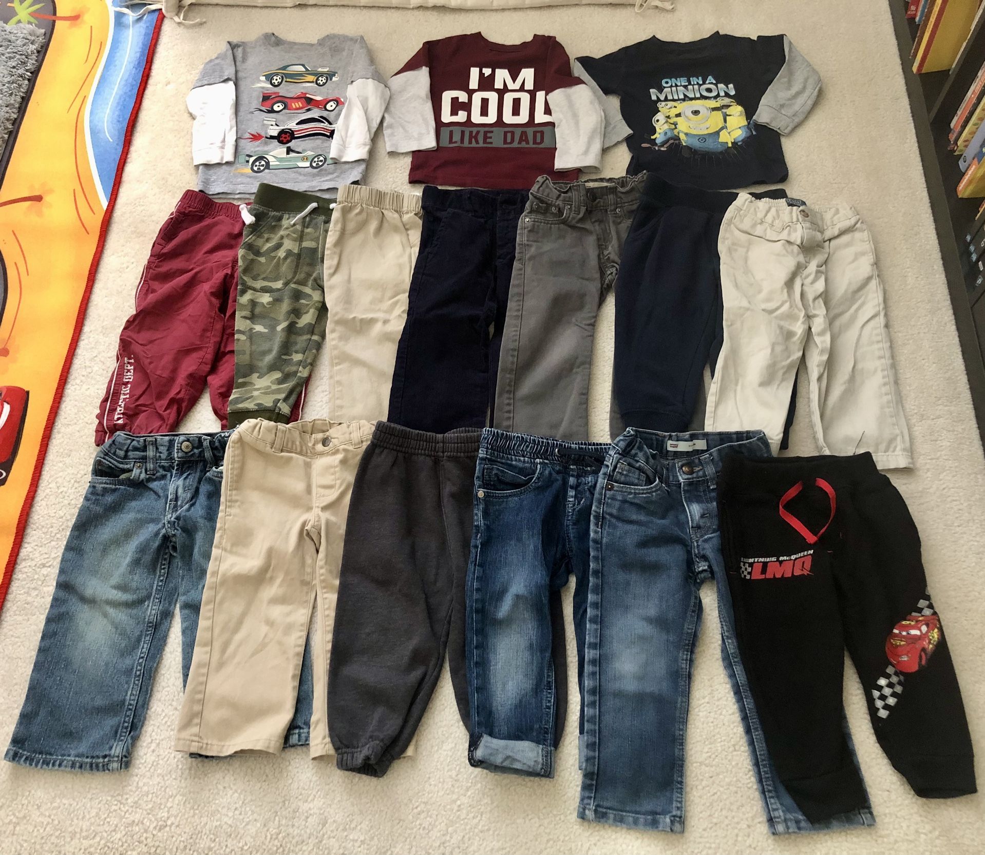 Boys Toddler Bundle 2T/ 24m Clothes And Pants (16pcs)