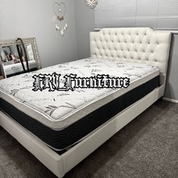 New Queen Bed Frame With Mattress 