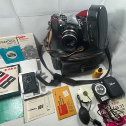 Vintage Hanimex Praktica Super TL Camera 📸 w/ Case & Cover And More / READ desc. ✅free shipping 