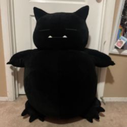 Gigantic black snorlax plushie