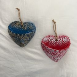 2 Heart Shapes Succulent Pots