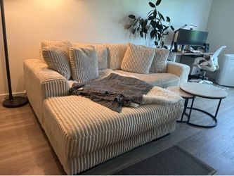 Modern white sofa