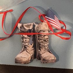 Military Boots Ornament
