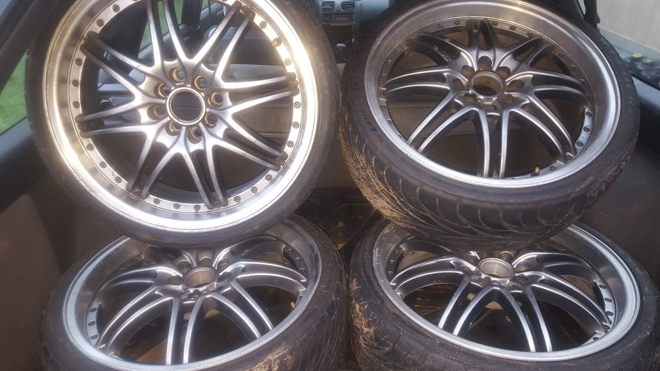 18x7.5" Tenzo R Shu-4 Rims w/ Federal tires $500 obo