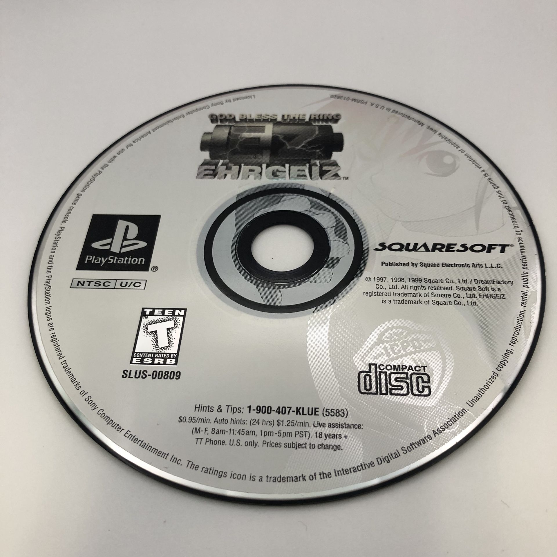 EHRGEIZ - PS1 - Disc Only