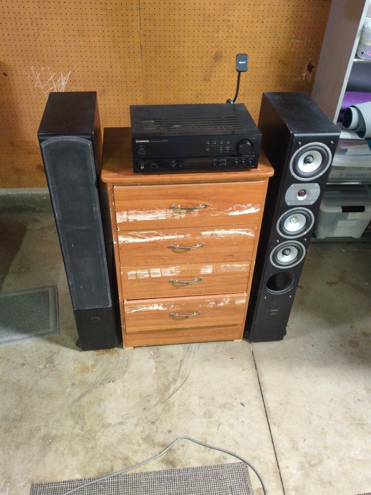 π Pioneer Stereo System β Receiver + Digital Audio Tower Speakers (Complete Setup)