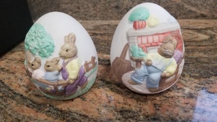 Happy Easter Ceramic Eggs